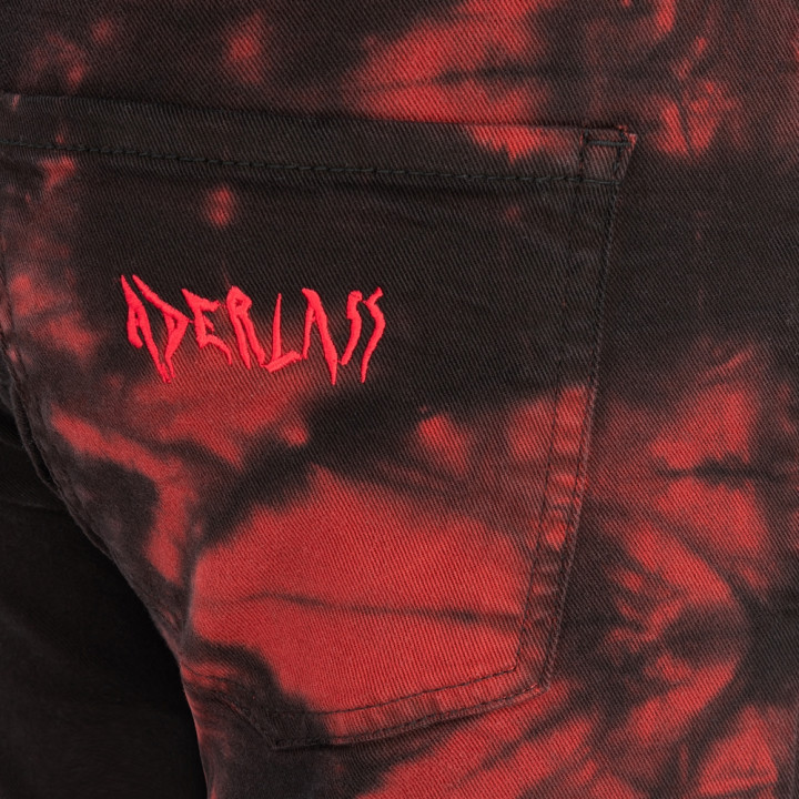 Aderlass Freak Pants Tie Dye Black-Red