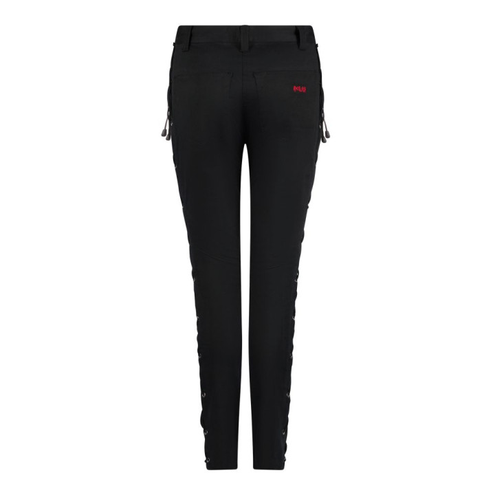 Aderlass Skinny Pants Laced Up Denim Black