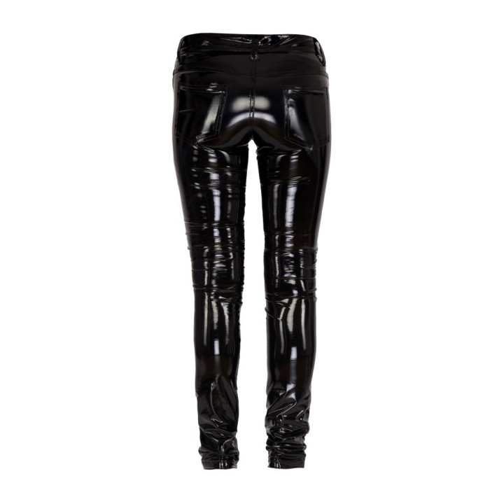 Lovesect Skinny Pants Shiny PVC Black