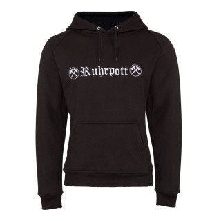 Mode Wichtig Hoodie Kapuzen-Pullover RUHRPOTT Black