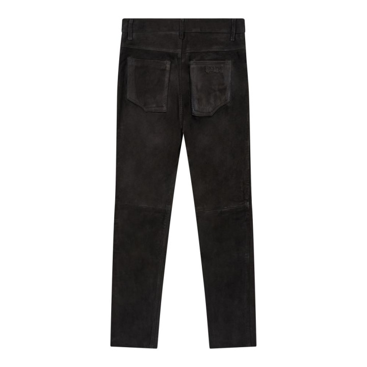 Aderlass Pants Nubuk Leather Black