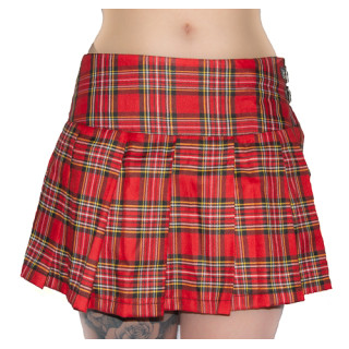 Black Pistol Buckle Mini Tartan Red-Green