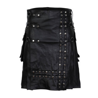 Aderlass Rockstar Kilt Leather Black