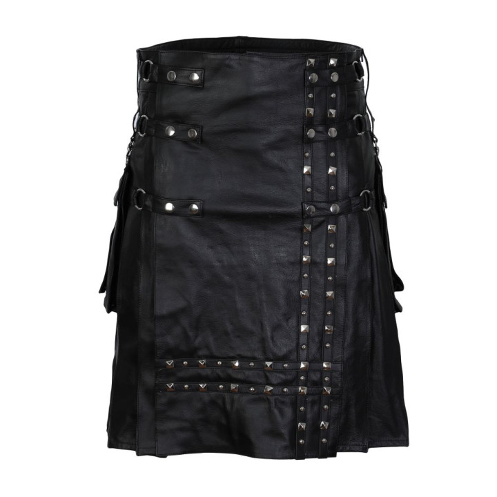 Aderlass Rockstar Kilt Leather Black