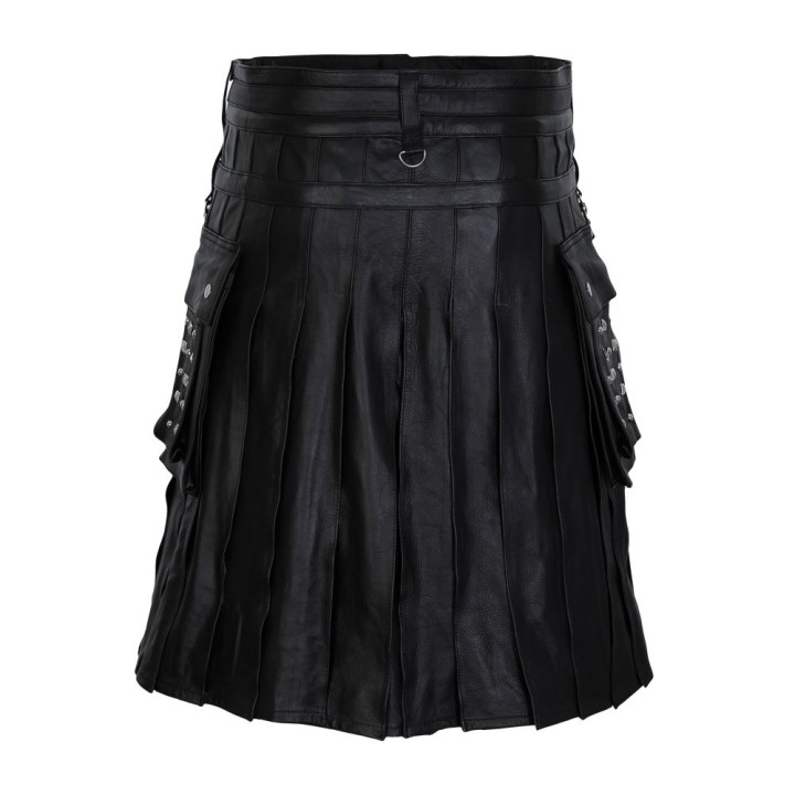 Aderlass Rockstar Kilt Leather Black