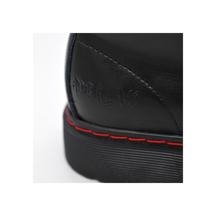 Aderlass 10-Eye Boots Leather Black