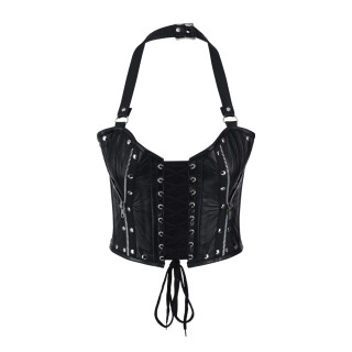 Aderlass Rockstar Corset Bustier Leather Black