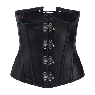 Aderlass Steampunk Underbust Corset Leather Black