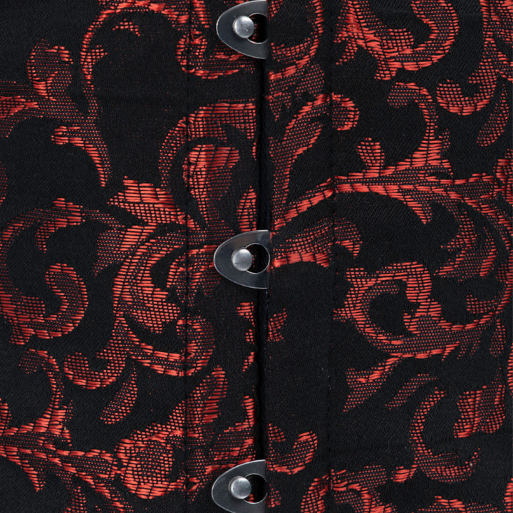 Aderlass Waist Corset Brocade Black-Red