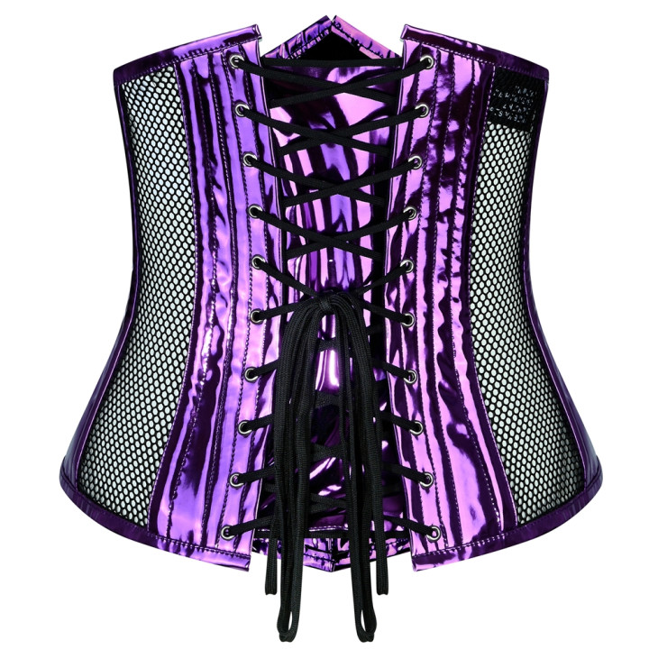 Aderlass Underbust Corset Holo Purple