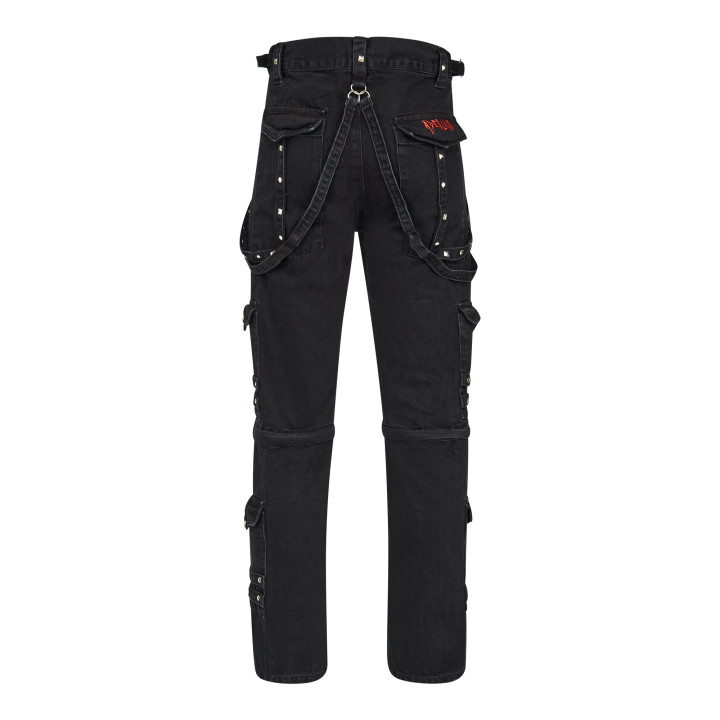 Aderlass Rivet Pants Washed Cotton Black