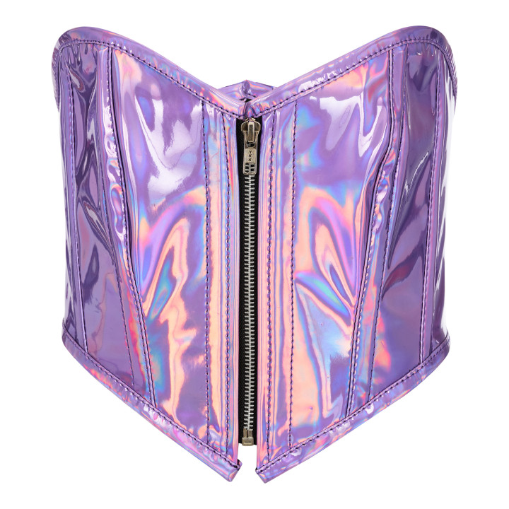 Aderlass Bustier Holo Silver-Violet