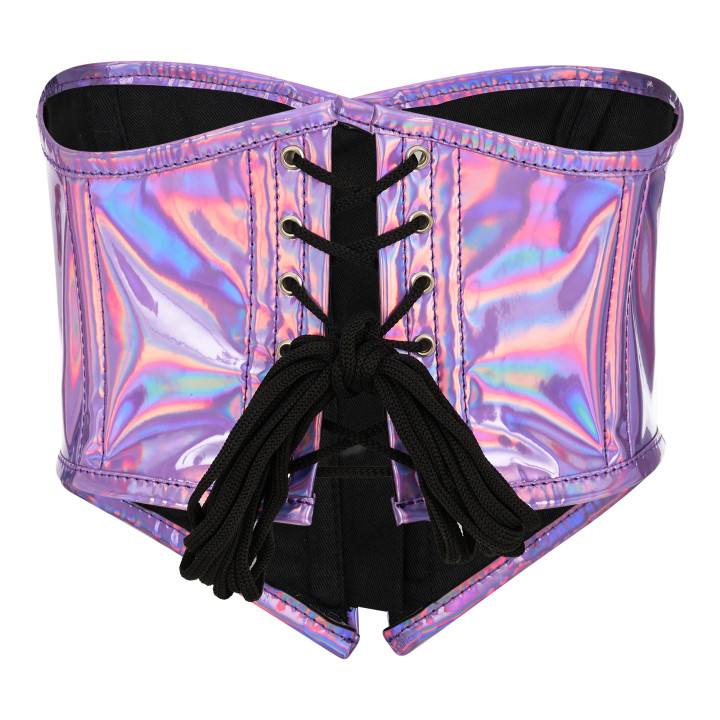 Aderlass Bustier Holo Silver-Violet
