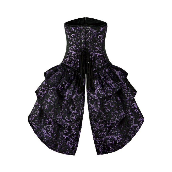 Aderlass Corset Mini Dress Black-Purple