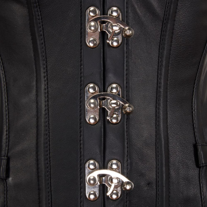 Aderlass Steampunk Corset Leather Black