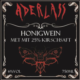 Aderlass Met Honigwein mit Kirschsaft 6% vol 750ml