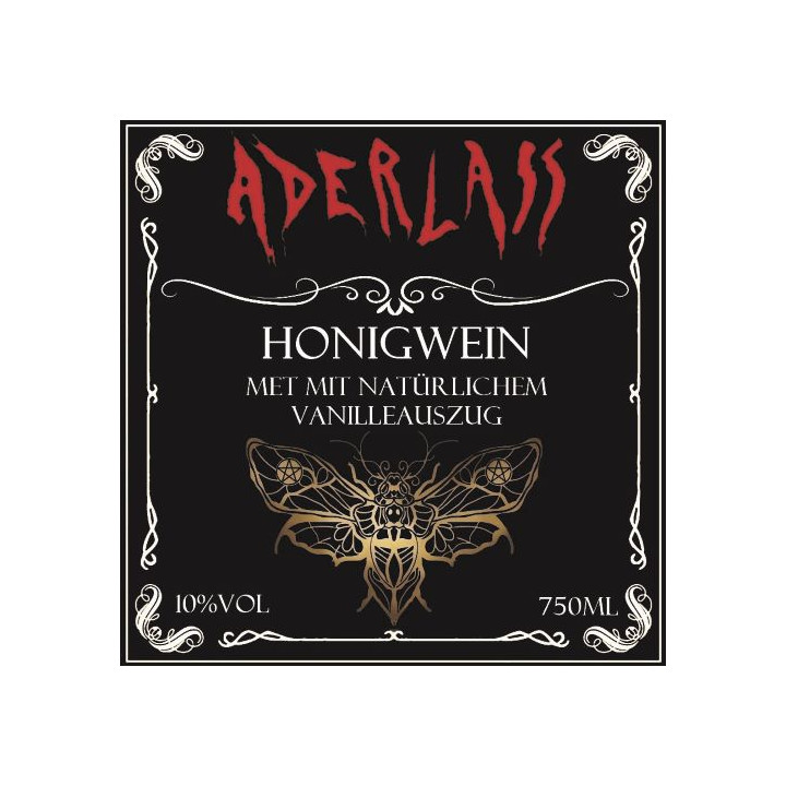Aderlass Met Honigwein mit Vanilleauszug 10% vol 750ml