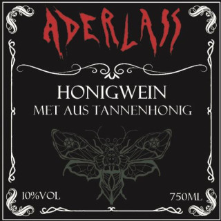 Aderlass Met Honigwein aus Tannenhonig 10% vol 750ml
