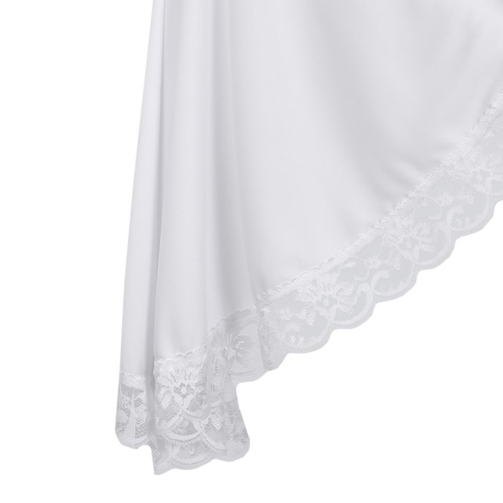 Aderlass Bat Sleeve Crop Top White