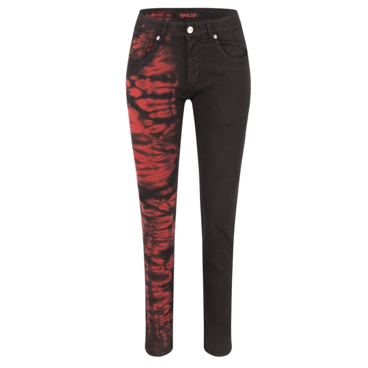 Aderlass Freak Pants Tie Dye Black-Red