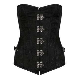 Aderlass Steampunk Corset Brocade Black