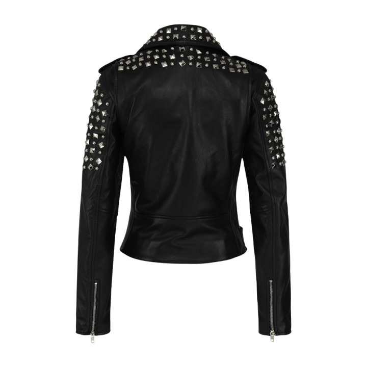 Aderlass Ladys Rockstar Jacket Nappa Leather Black