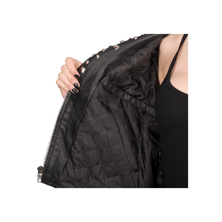 Aderlass Ladys Rockstar Jacket Nappa Leather Black