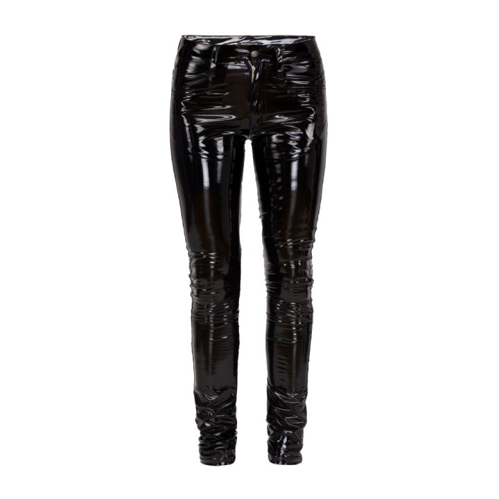 Lovesect Skinny Pants Shiny PVC Black