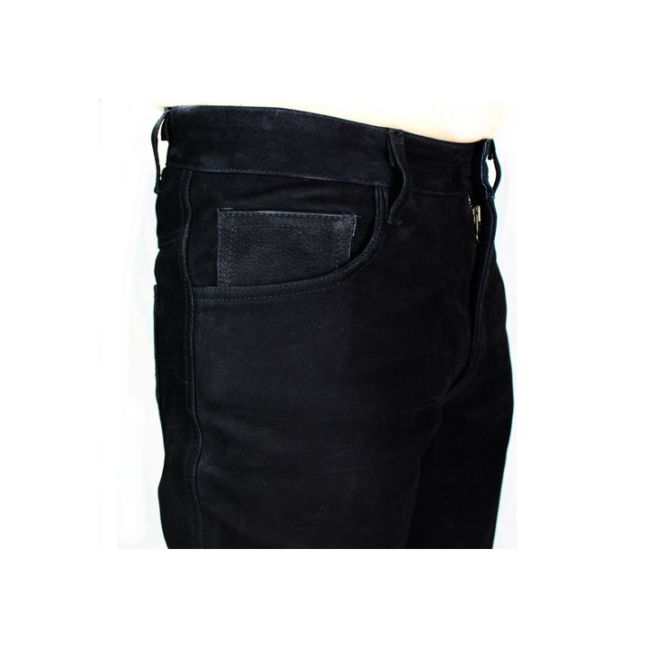 Aderlass Pants Nubuk Leather Black