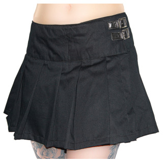 Black Pistol Buckle Mini Denim Black