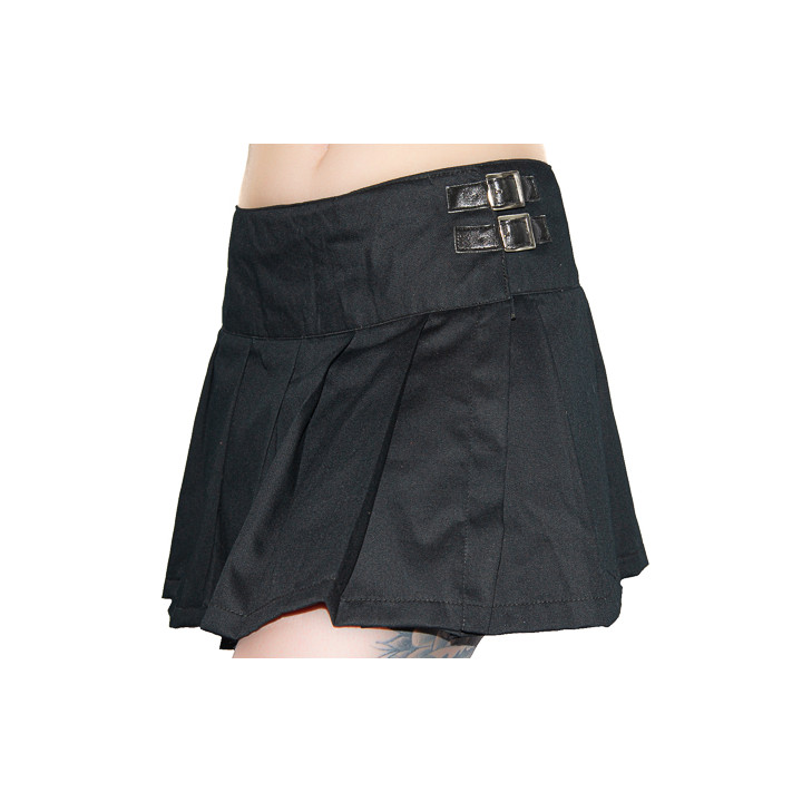 Black Pistol Buckle Mini Denim Black