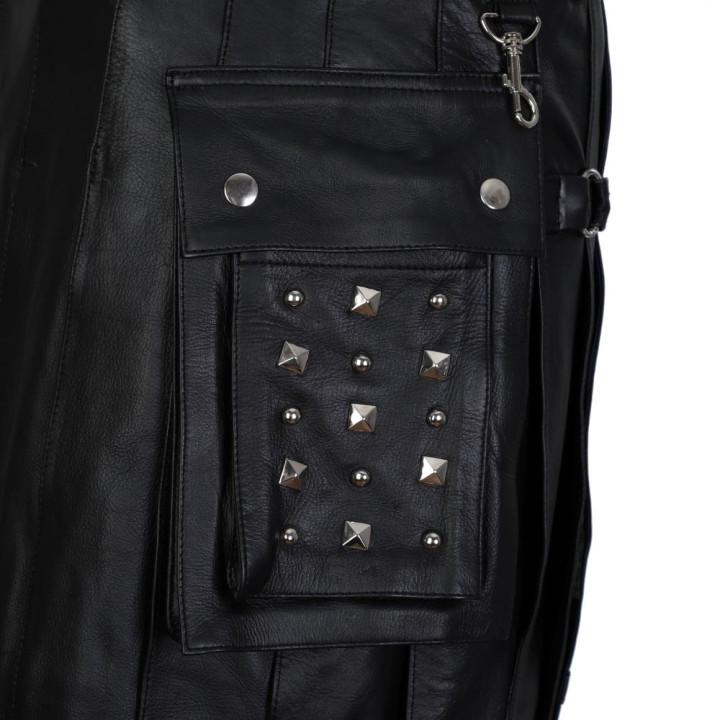Aderlass Rockstar Kilt Leather Black