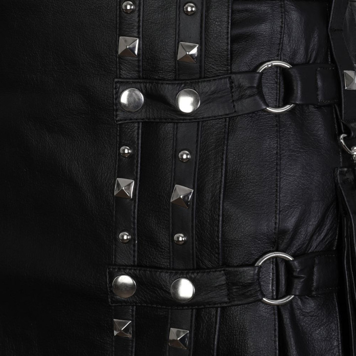 Aderlass Rockstar Kilt Leather Black