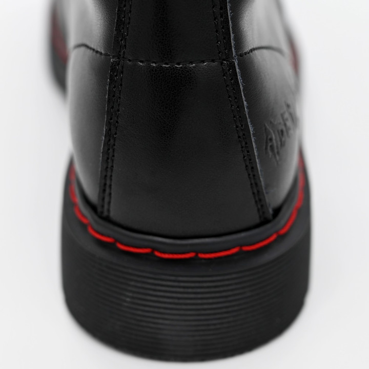 Aderlass 10-Eye Boots Leather Black