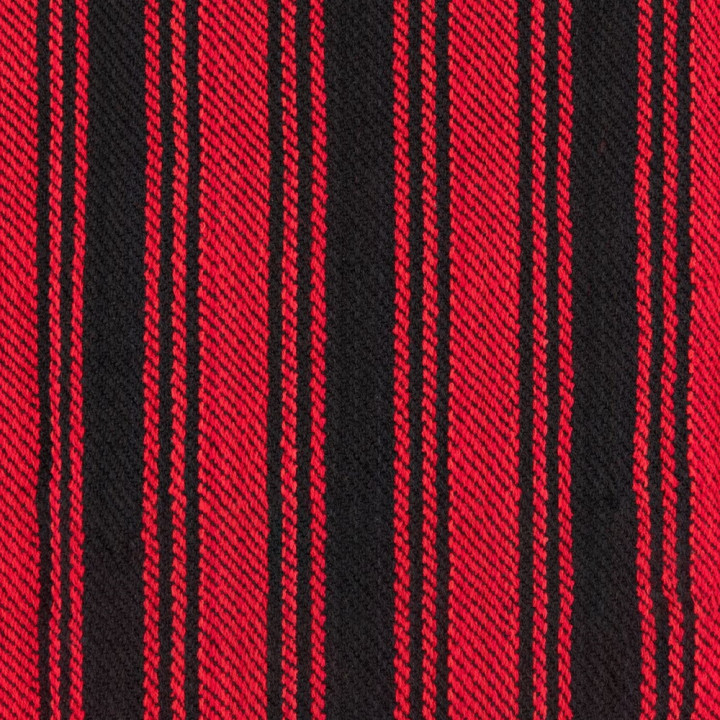 Black Pistol Baja Hoodie Wool Black-Red