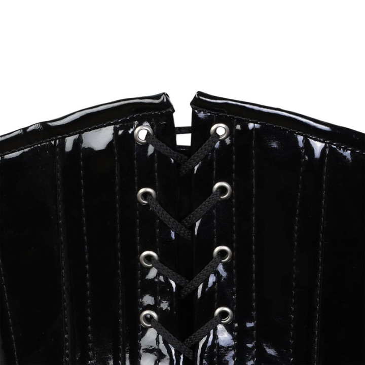 Aderlass Underbust Corset Shiny PVC Black