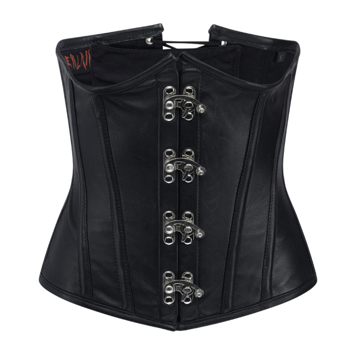 Aderlass Steampunk Underbust Corset Leather Black
