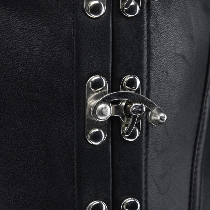 Aderlass Steampunk Underbust Corset Leather Black