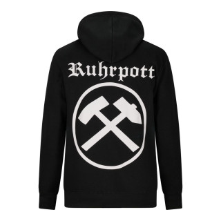 Mode Wichtig Zip Hoodie RUHRPOTT Schlägel und Eisen Black