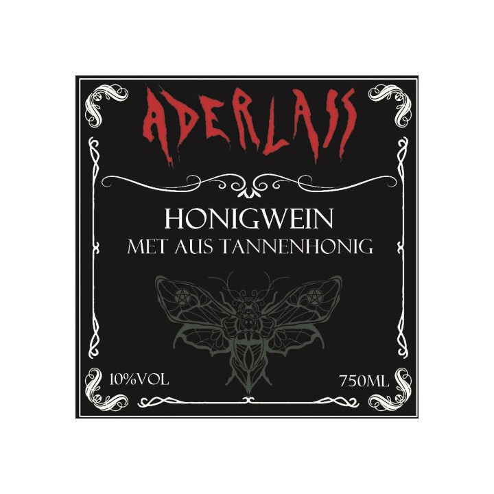 Aderlass Met Honigwein aus Tannenhonig 10% vol 750ml