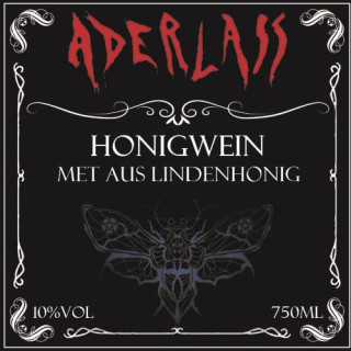 Aderlass Met Honigwein aus Lindenhonig 10% vol 750ml