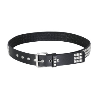 Black Pistol Studded Belt Nietengürtel Black-Silver