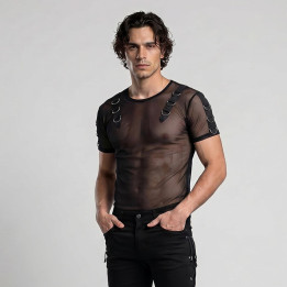 Aderlass Battle Shirt Net Black