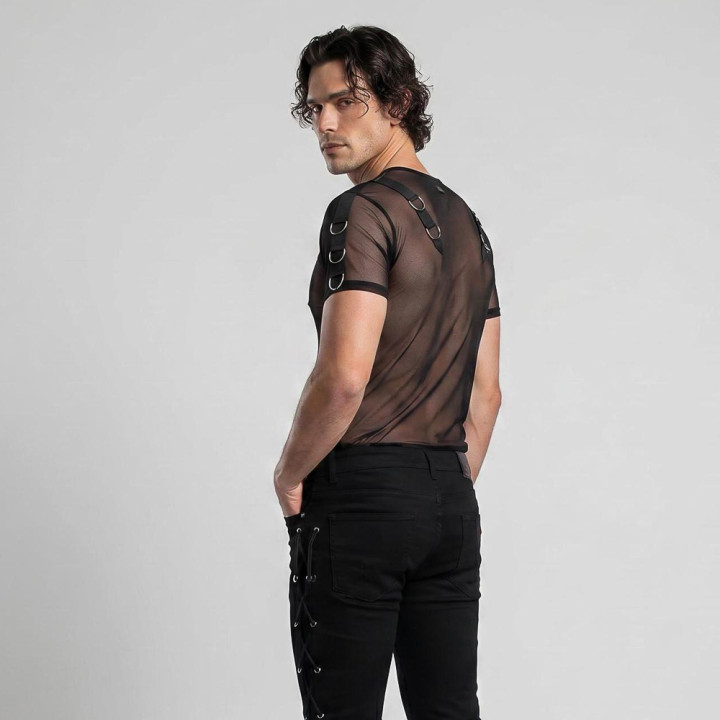 Aderlass Battle Shirt Net Black