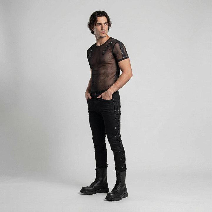 Aderlass Battle Shirt Net Black