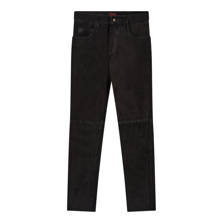 Aderlass Pants Nubuk Leather Black
