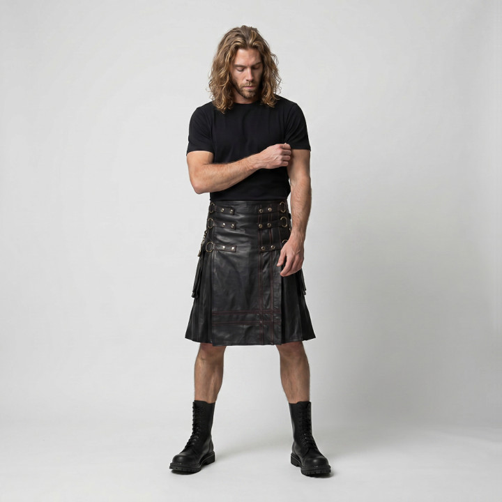 Aderlass Fight Kilt Leather Black