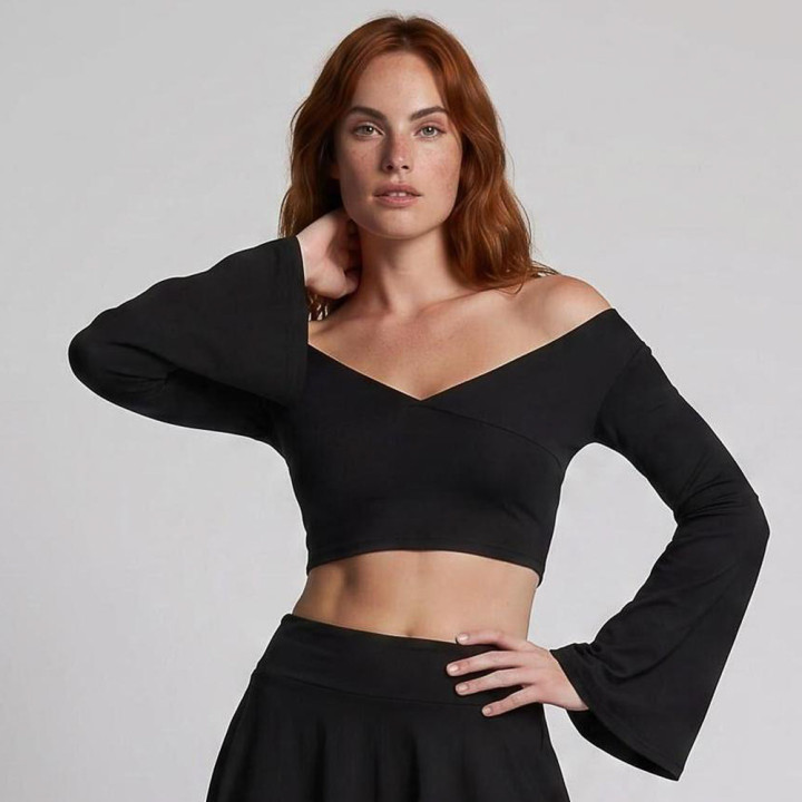 Aderlass Witch Crop Top Black
