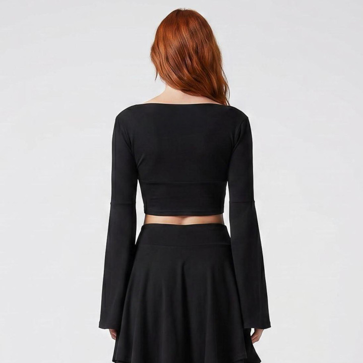 Aderlass Witch Crop Top Black