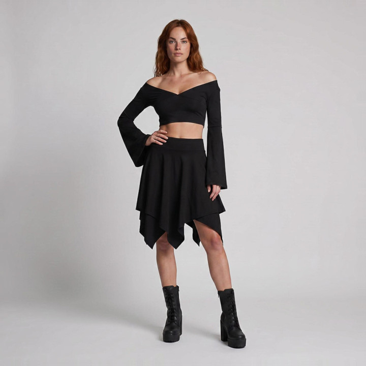Aderlass Witch Crop Top Black